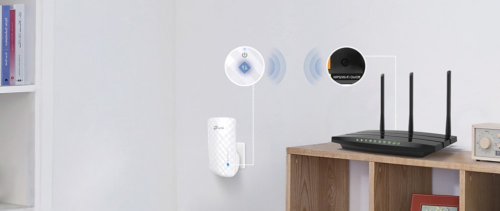 Как настроить ac750 wi fi range extender re190